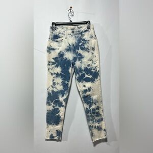 Levi's 721 High Rise Skinny Ankle‎ tie-dye jeans Women’s Size 28 Inseam 26”